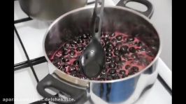 How To Make Sour Cherry Jam  آموزش درست کردن مربای آلبالو