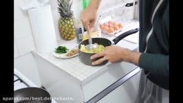 How To Make Kookoo Sib Zamini  آموزش درست کردن کوکو سیب زمینی