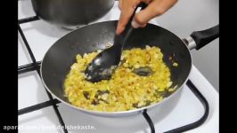 How To Make Spinach Omelette Nargesi  آموزش درست کردن نرگسی اسفناج