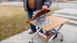 Eric Johansen Model of Bentley Rotary Engine.MOV