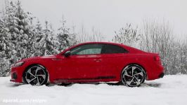 CAN THE 2018 AUDI RS5 HANDLE THE SNOW  450hp600NmBiTurbo to the test