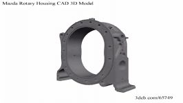 Mazda Rotary Housing CAD Solid 3D Model