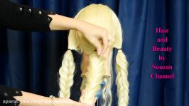 آموزش شنیون ساده عروس Bridal hair tutorial