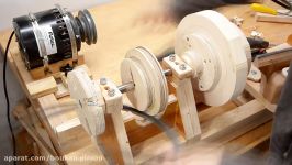 Turning a bowl on the homemade lathe