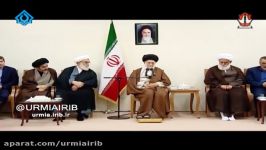 دیدار رهبر انقلاب دست اندرکاران کنگره12هزار شهید