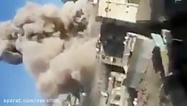 لحظه انفجار منزل علی عبدالله صالح در عفاش صنعا