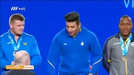قهرمانی جهان ۲۰۱۷ مراسم اهدای مدال طلا به علی هاشمی