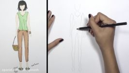 How to Draw Clothes for Beginners Fashion Designing Loose Summer Look  KT