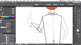 ساخت کاراکتر کارتونی در Adobe Illustrator  ویدئوی اول