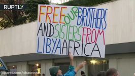 Parisians protest outside Libyan Embassy against slave auctions