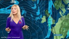 Jo Blythe  ITV Granada Weather 06Nov2017 HD