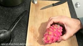 How To Eat Red Dragon Fruit  معرفی آموزش خوردن میوه اژدهای سرخ