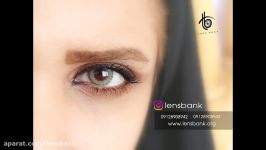 لنز Arian Ice Yellow IC024 روی چشم زن