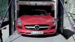 وقتی مرسدس بنز چالش شکستن قانون جاذبه برای معرفی SLS AMG استفاده می کنه