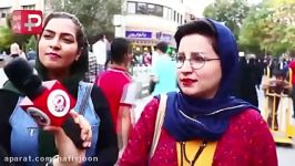 لحظه لورفتن تیکه انداختن یک پسر به دختر ایرانی جلوی دور