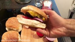 How To Make The Perfect Hamburger 2 آموزش درست کردن برگر زغالی