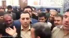 واکنش مردم به حضور احمدی نژاد در حرم عبدالعظیم ع 2