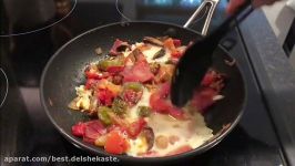 How To Make Smoky Omelette  آموزش درست کردن املت تنوری بسیار خوشمزه