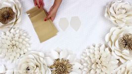 آموزش ساخت گل کاغذی  ساخت گل کاغذی مخصوص عروسی طرح 2