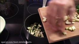 How To Make Vegetable Omellete  آموزش درست کردن املت سبزیجات