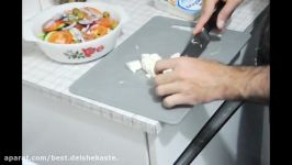 How To Make Greek Salad  آموزش درست کردن سالاد یونانی