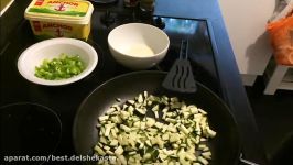 How To Make Chinese Veg Omelette  آموزش درست کردن املت چینی گیاهی