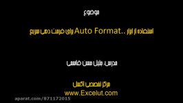 استفاده ابزار Auto Format برای فرمت دهی سریع