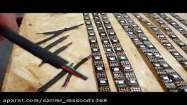 How to build a flexible LED Curtain display by LED strips T1000S SD card controler Soft Display DIY