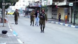 Riots continue Palestinian security forces use tear gas on protesters in Hebron