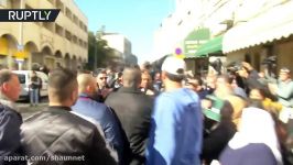 Israeli police wrests Palestinian flags from demonstrators in Jerusalem