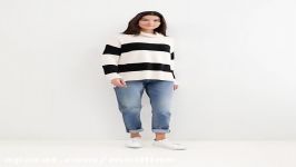 Catwalk پلیور زنانه Esprit Stripe Roll Neck