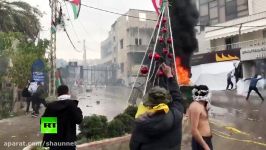 Anti US demonstration outside the US embassy in Beirut