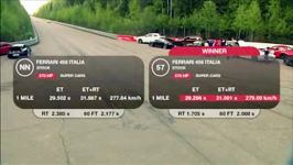 درگ حساس Nissan GT R vs. Ferrari 458 italia vs. BMW M6