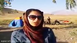 این دختر تنها رفته کرمانشاه، کنار مردم و....