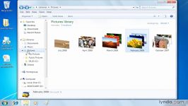 آموزش ویندوز7 درس بیست سه Organizing and sharing photos