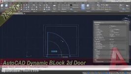 Autocad Tutorial Dynamic Block 2D Door With Stretch And Scale Actions