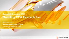 Full HD Autodesk Inventor 2015  Modeling CPU Heatsink Fan