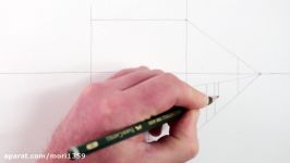 How to Draw a House in 1 Point Perspective Step by Step