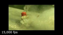 fire cracker in 50000 FPS slow motion