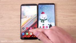 مقایسه سرعت OnePlus 5T vs Samsung Galaxy Note 8