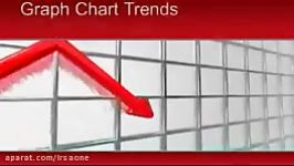 قالب پاورپوینت سه بعدی متحرک graph chart trends