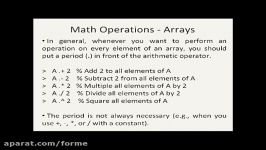 Octave Tutorial 10  Arrays and Math