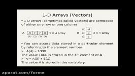 Octave Tutorial 08  1D Arrays