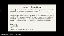 Octave Tutorial 27  Random Numbers