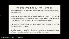 Octave Tutorial 15  Repetitive Execution Part 1 for Loops