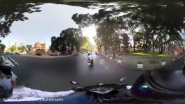 VR 360  visiting Saigon around on motorbike