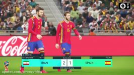 Iran vs Spain  Group B  2018 FIFA World Cup Simulation  Game #20