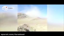 گرد خاک وحشتناک زمین لرزه ۶.۲ ریشتری در کوه های کرمان