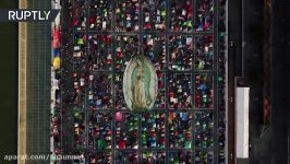 Thousands of pilgrims from all over Mexico flock to the Basilica of Our Lady of Guadalupe