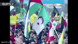 Death to Israel Thousands attend Hezbollah rally in Beirut